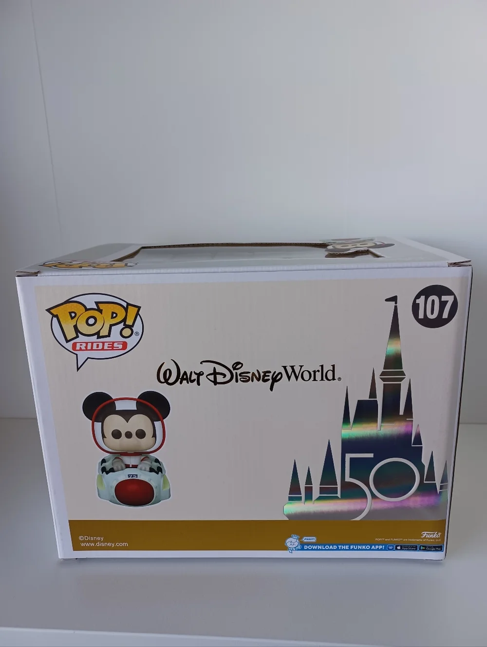 Disney World 50 Mickey Mouse At The Space‎ Mountain Attraction 107 Funko Pop Toy